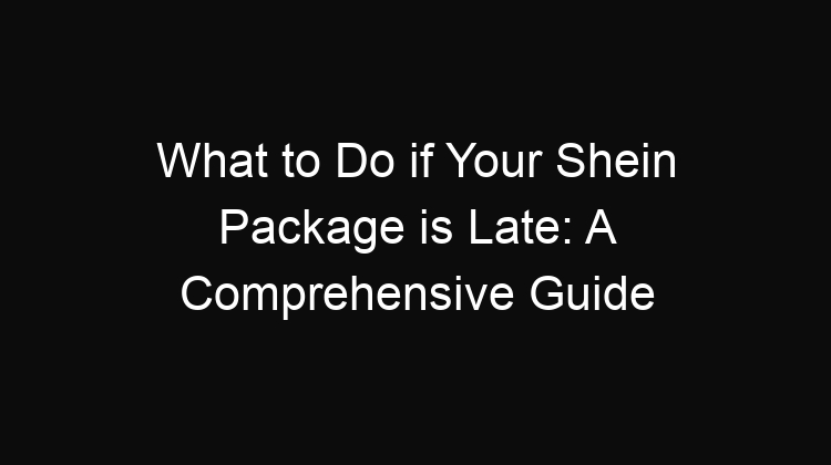 What To Do If Your Shein Package Is Late A Comprehensive Guide 